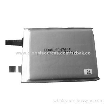 904764P- 3.7V 3,000mAh Li-polymer Battery Pack, Sized 9.0*47*64mm